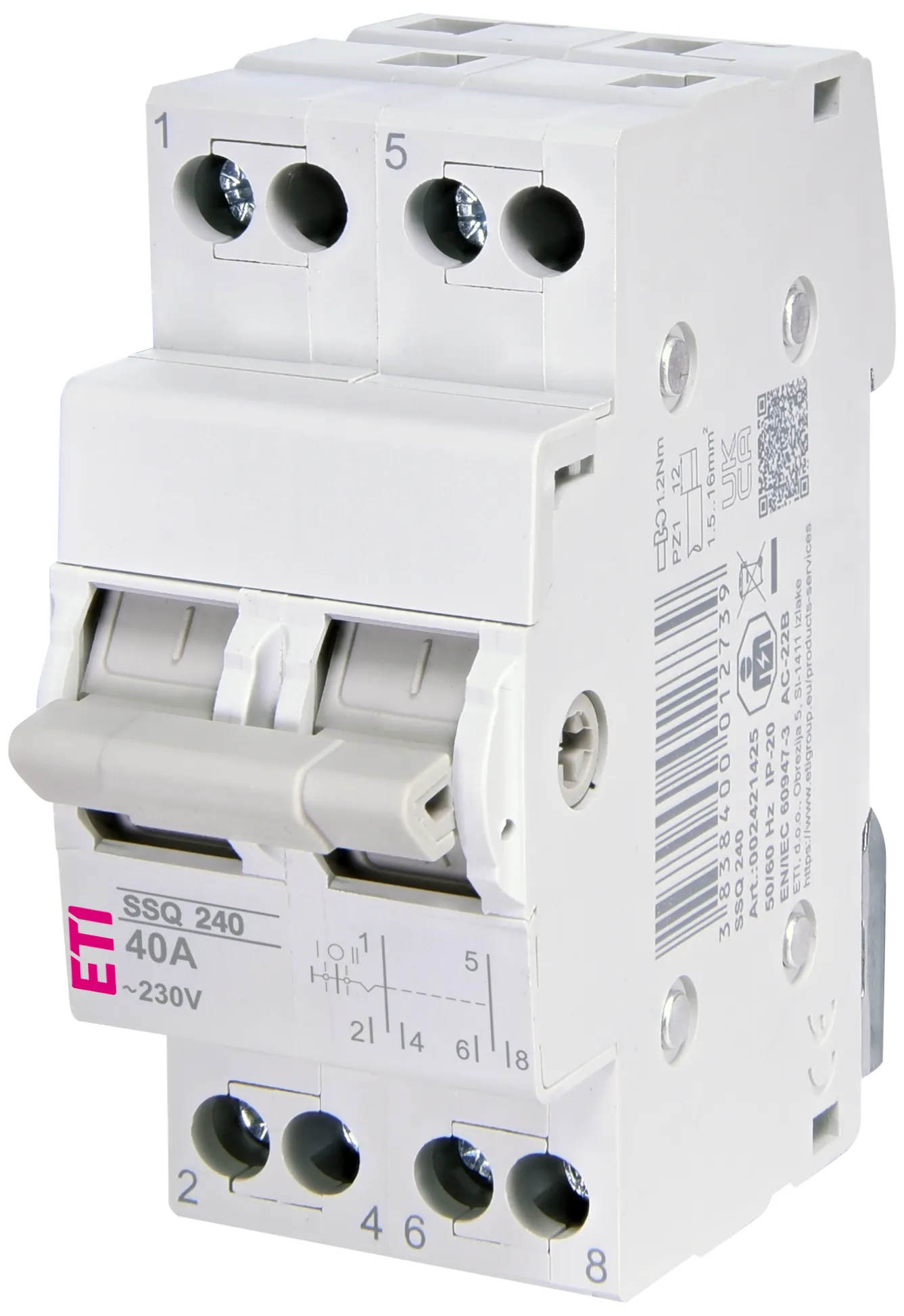 Center-off change-over switch SSQ  240 002421425