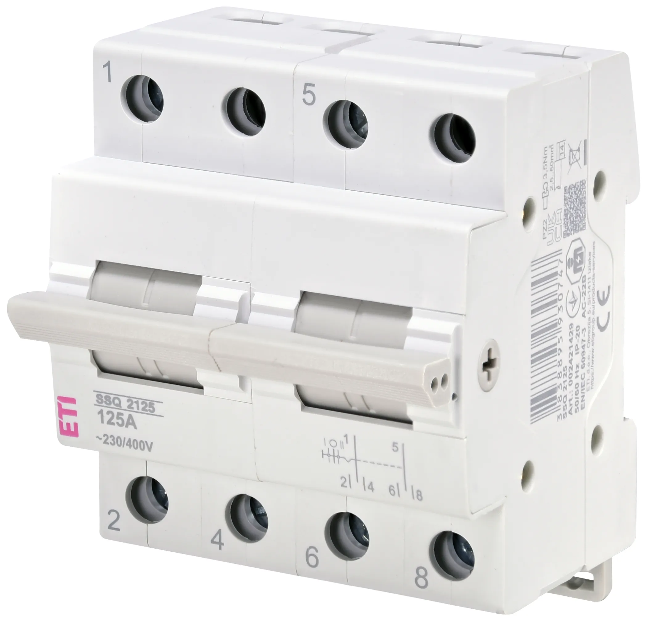 Center-off change-over switch SSQ  2125 002421429