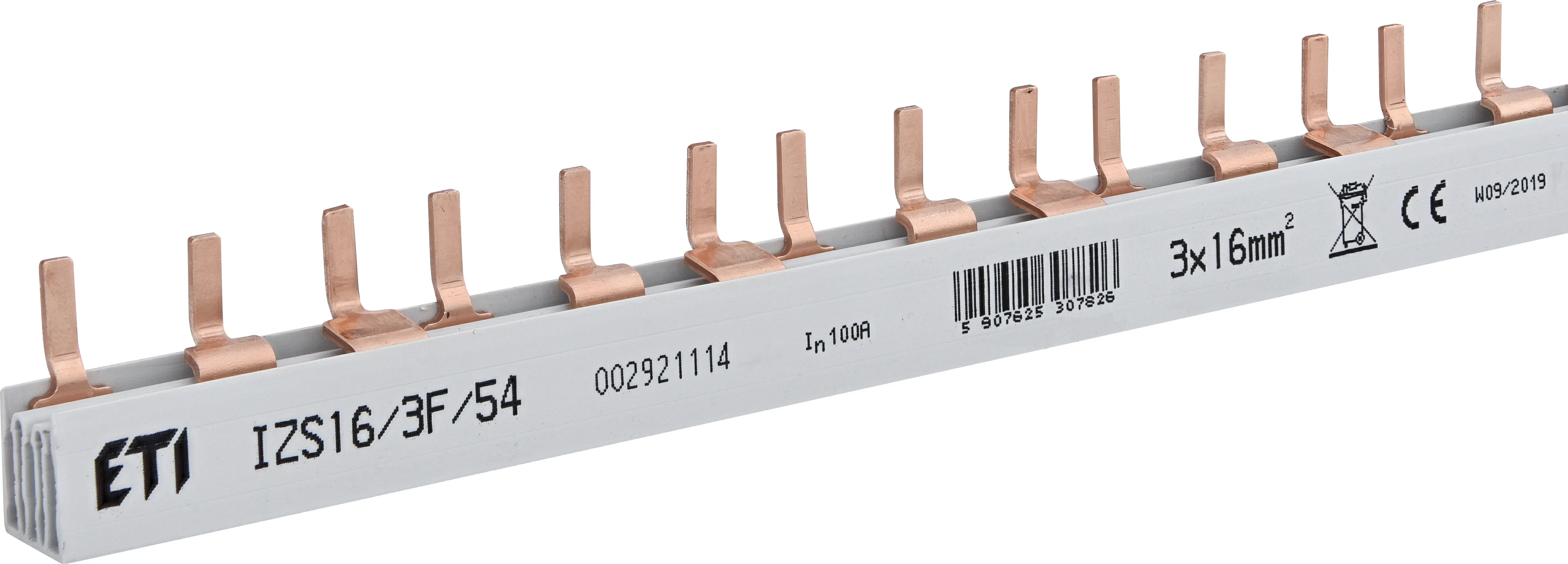 Insulated busbar IZS16/3F/54 (1m) 002921114