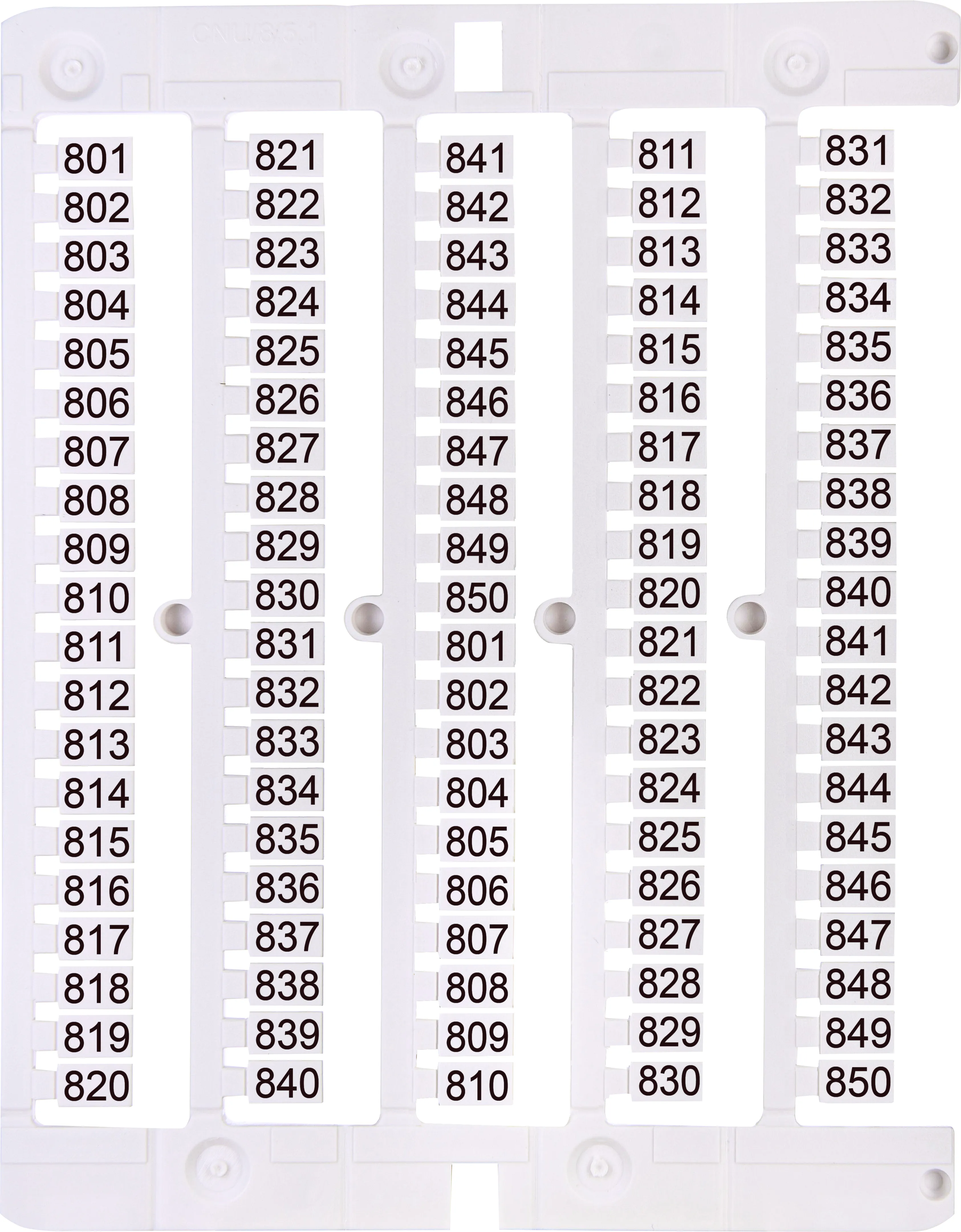 Designation plate ES-NU0851801 003903093