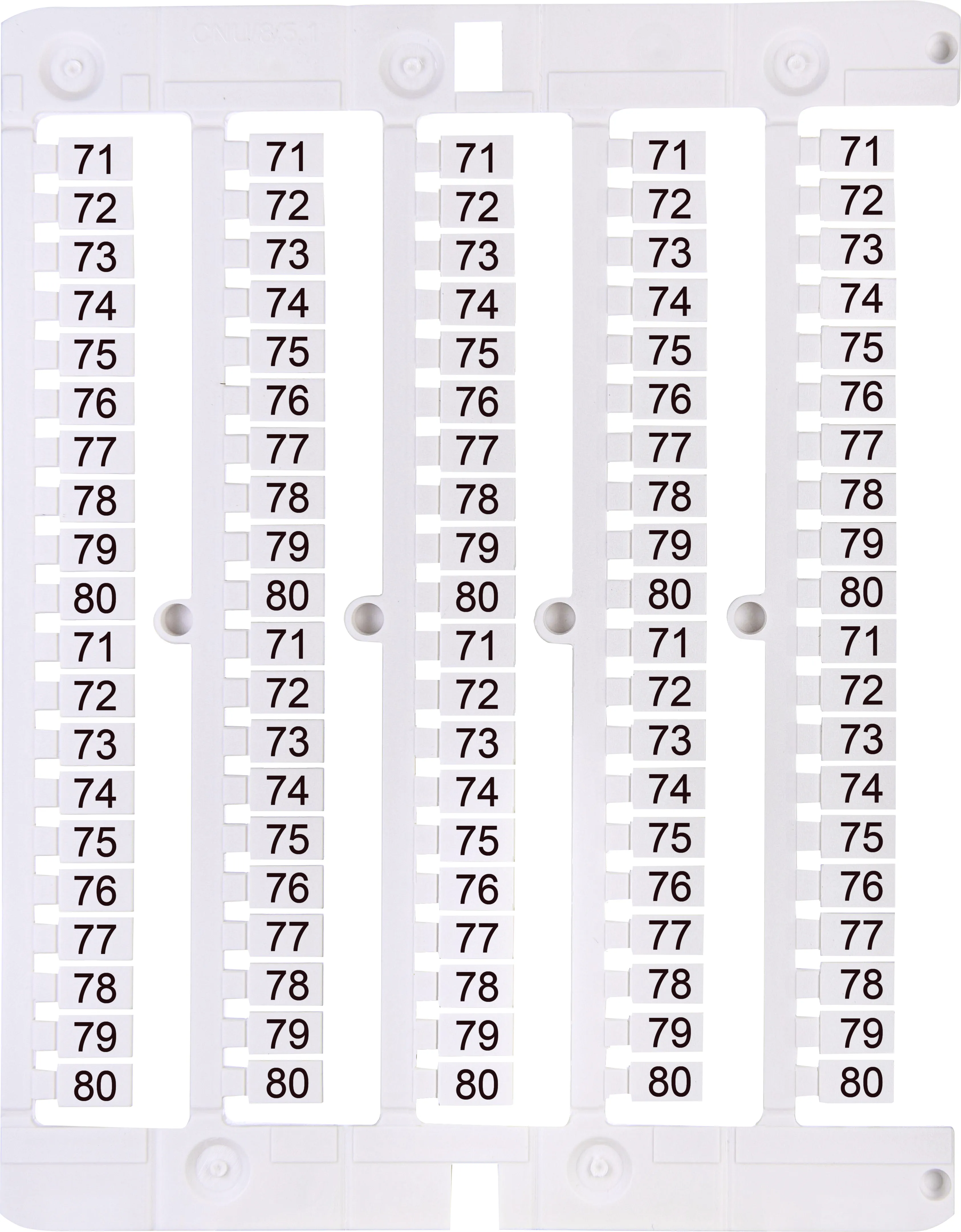 Designation plate ES-NU0851580 003903104