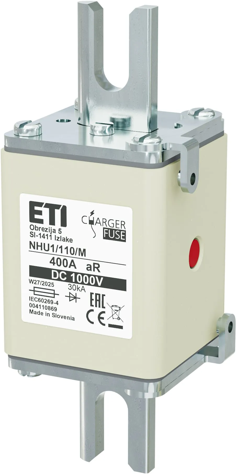 Fuse link NHU1/110/M aR 400A/1000V DC 004110869