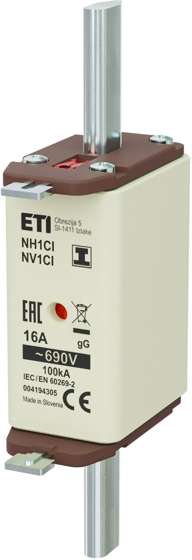 Fuse link NH1C/I gG 16A/690V 004194305