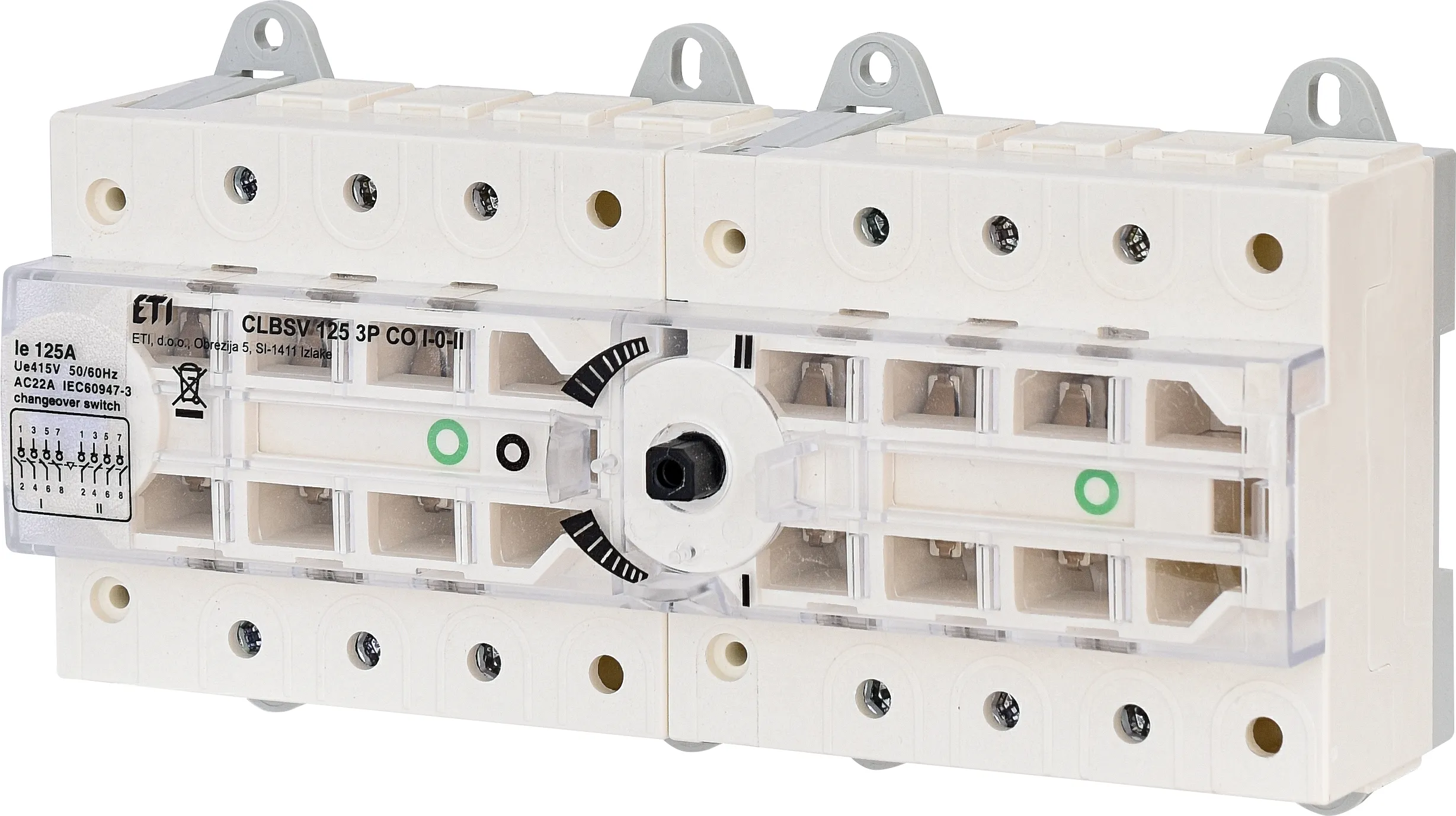 Changeover switch CLBSV 125 3P CO I-0-II 004661892