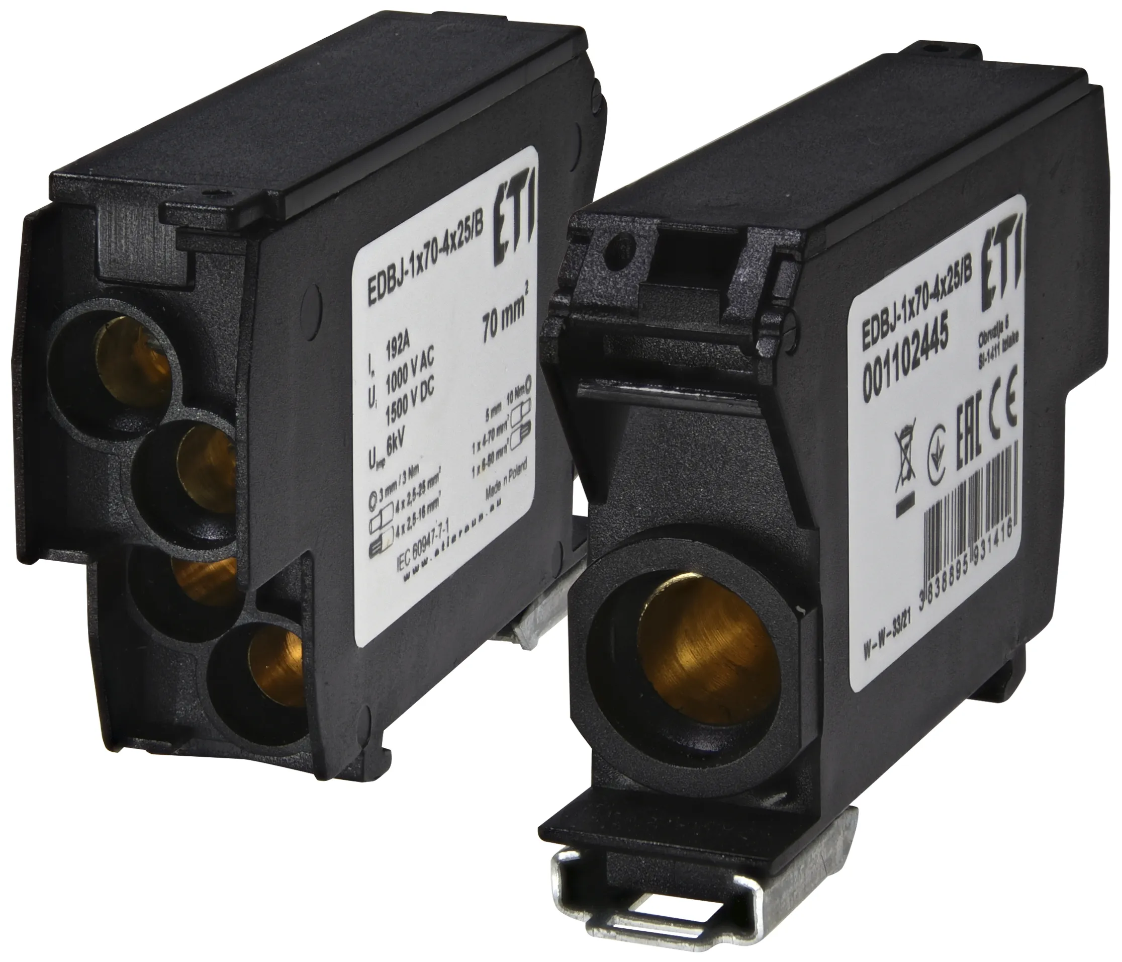 Distribution block EDBJ-1x70-4x25/B 001102445