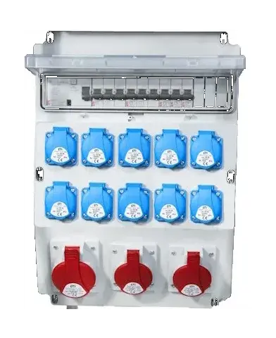 Assemblied distribution box EDS16 RCD 10/3 16/32/63 B+C 001105354