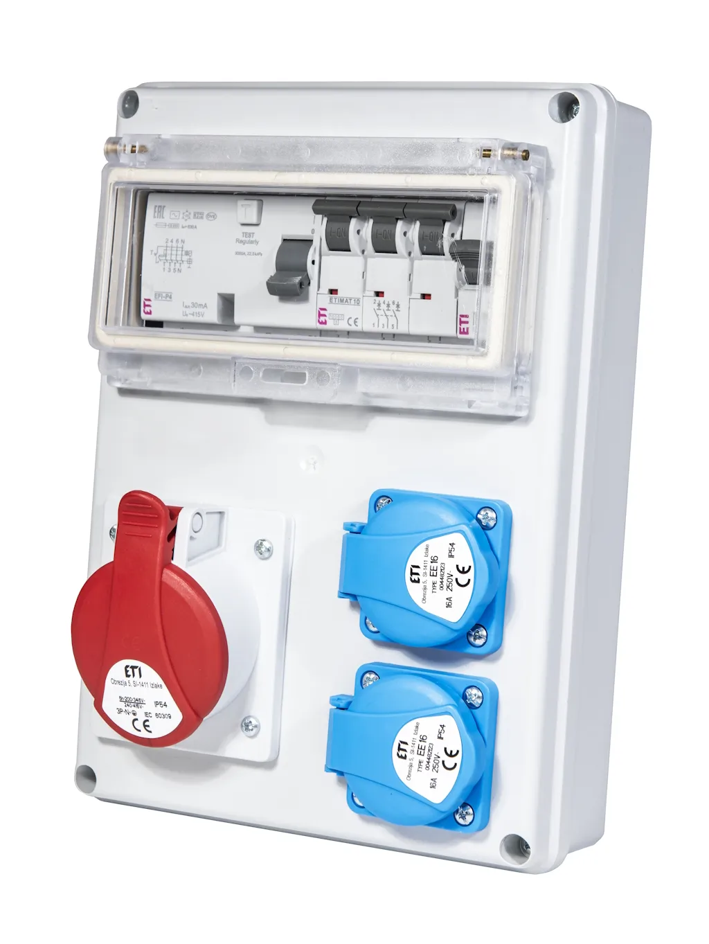 Assemblied distribution box EDS8 RCD 2/1 16 B 001105411