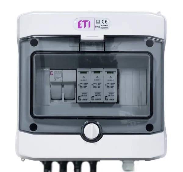 Assemblied distribution box RFVE1100/8-DC1/1-16-EMT2-C 001107003