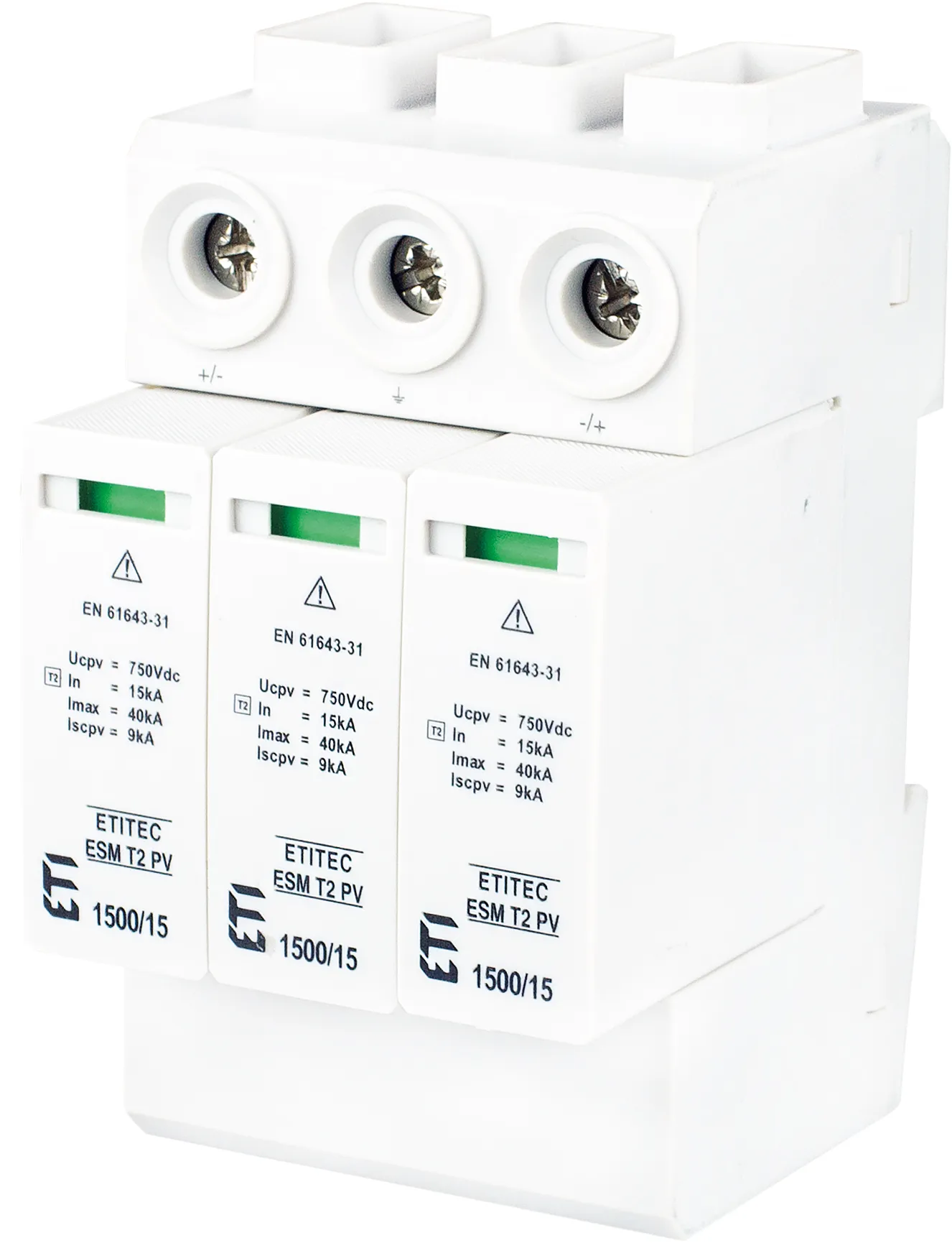 Surge arrester ETITEC ESM T2 PV 1500/15 Y 002440684