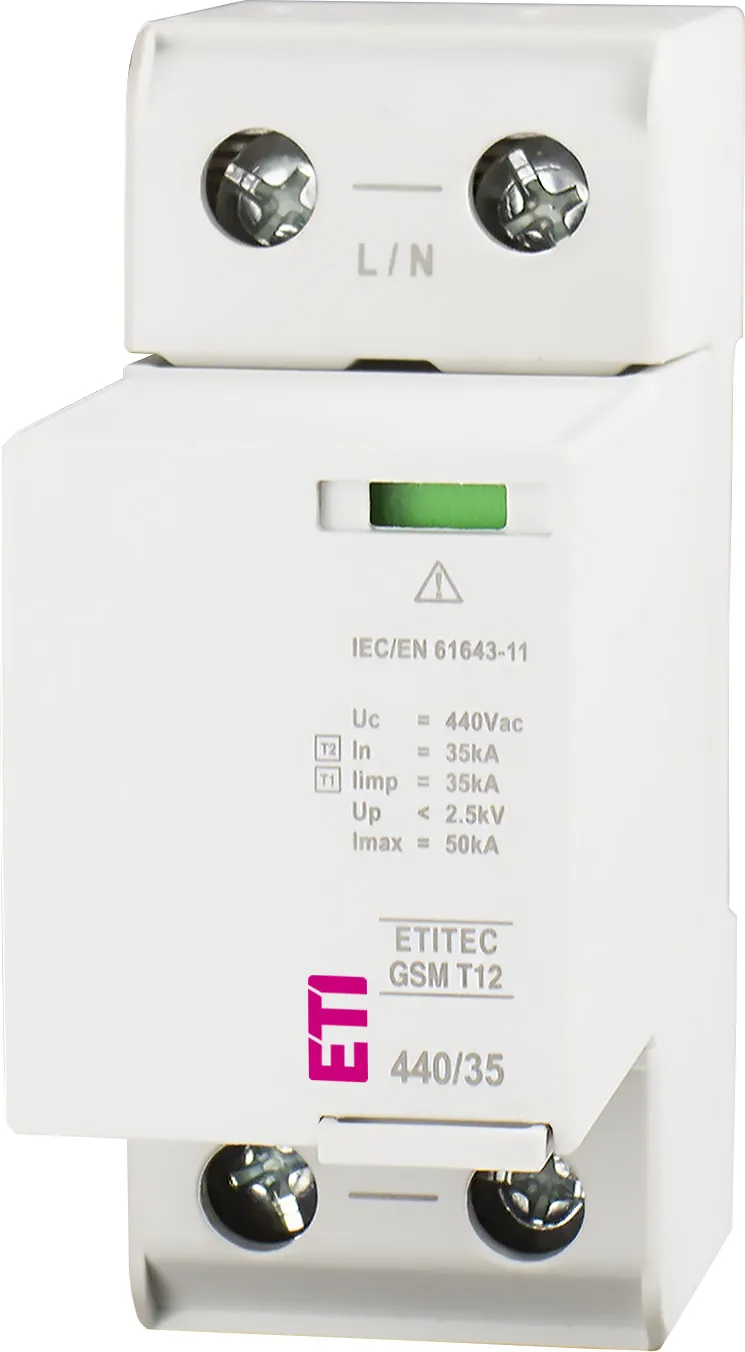 Surge arrester ETITEC GSM T12 440/35 1+0 002440716
