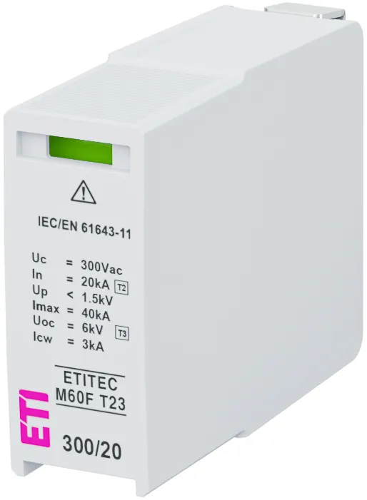Surge arrester MOD.ETITEC M60F T23 300/20 002440864