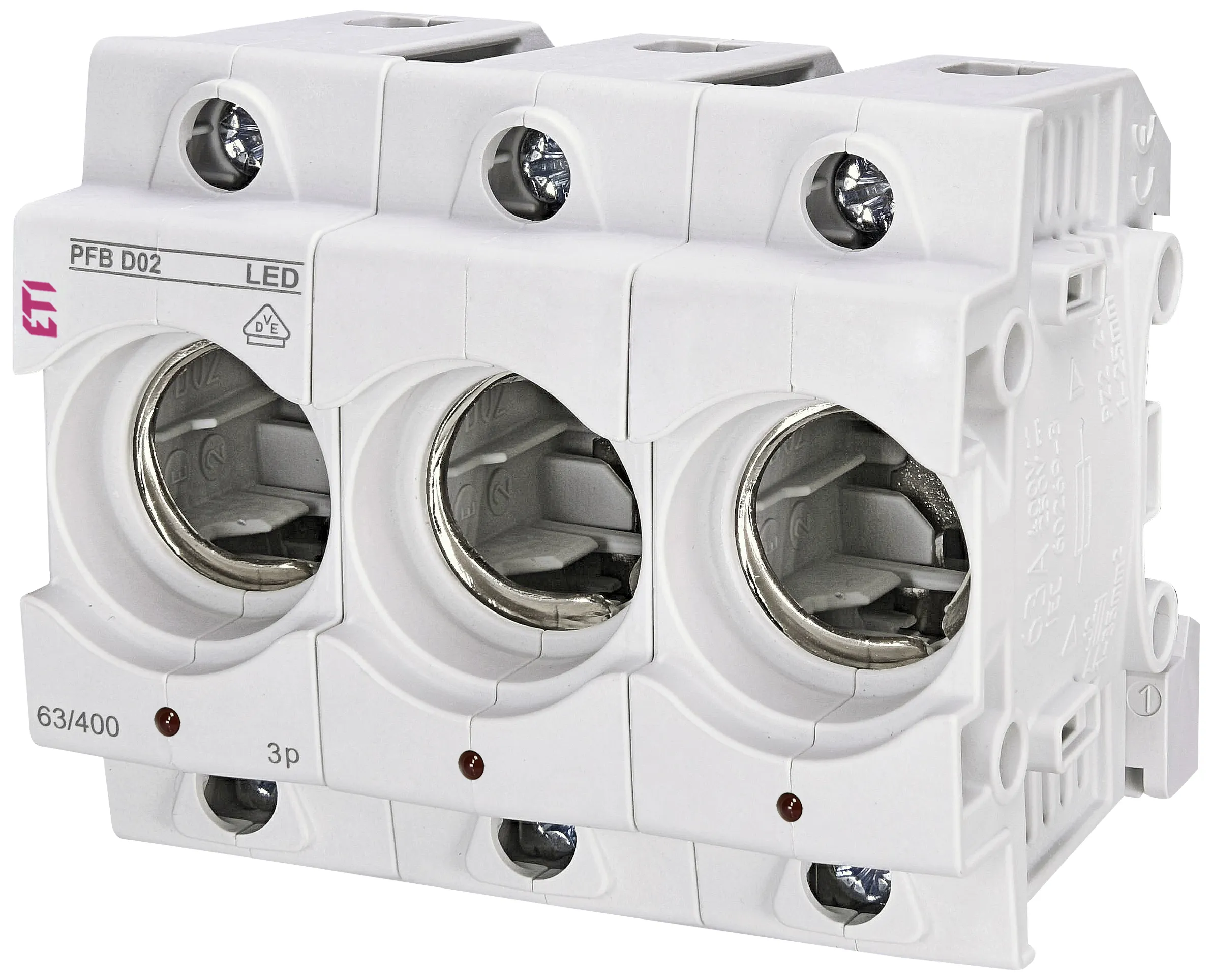 Fuse - base PFB D02 3p LED 002510024