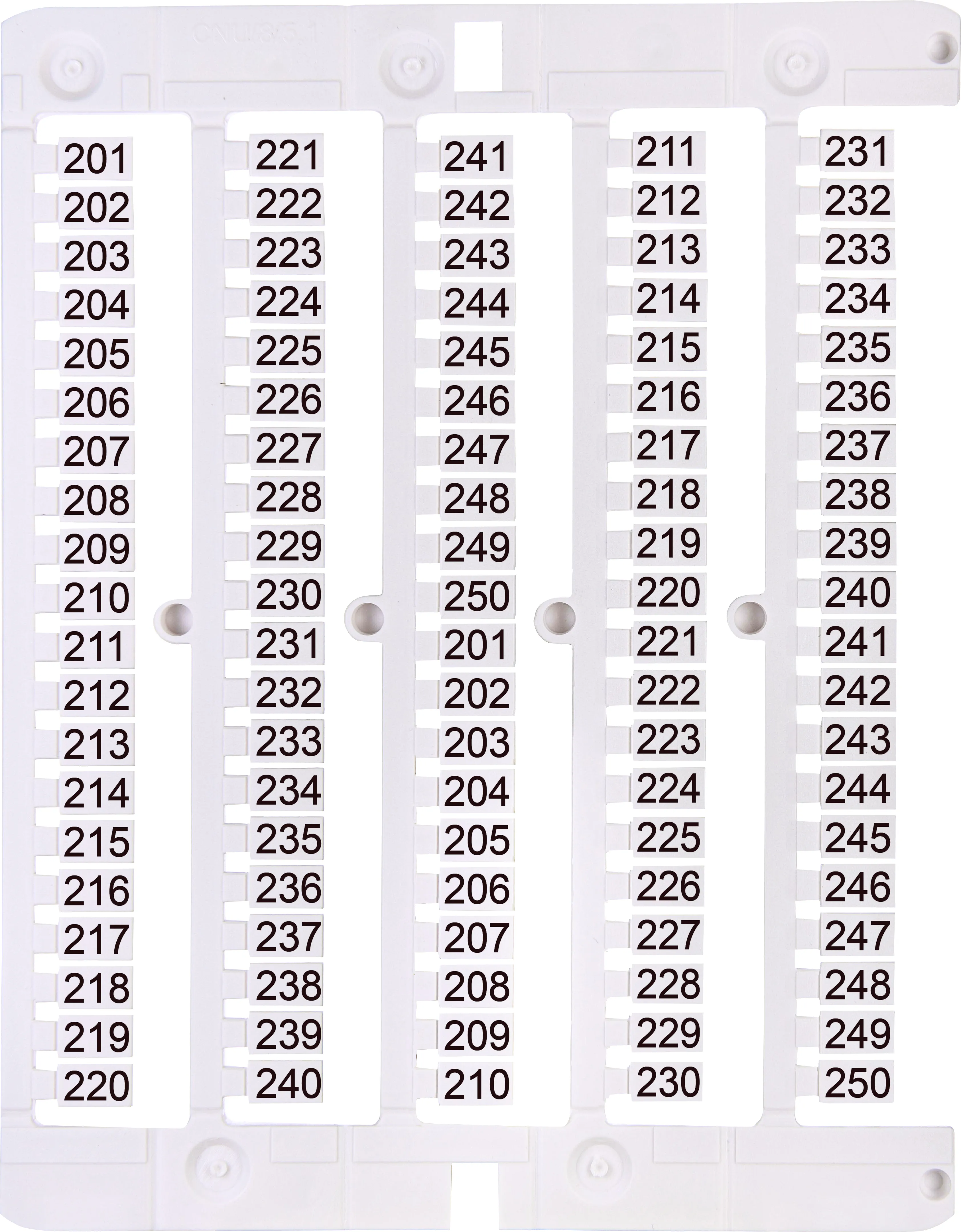 Designation plate ES-NU0851201 003903081