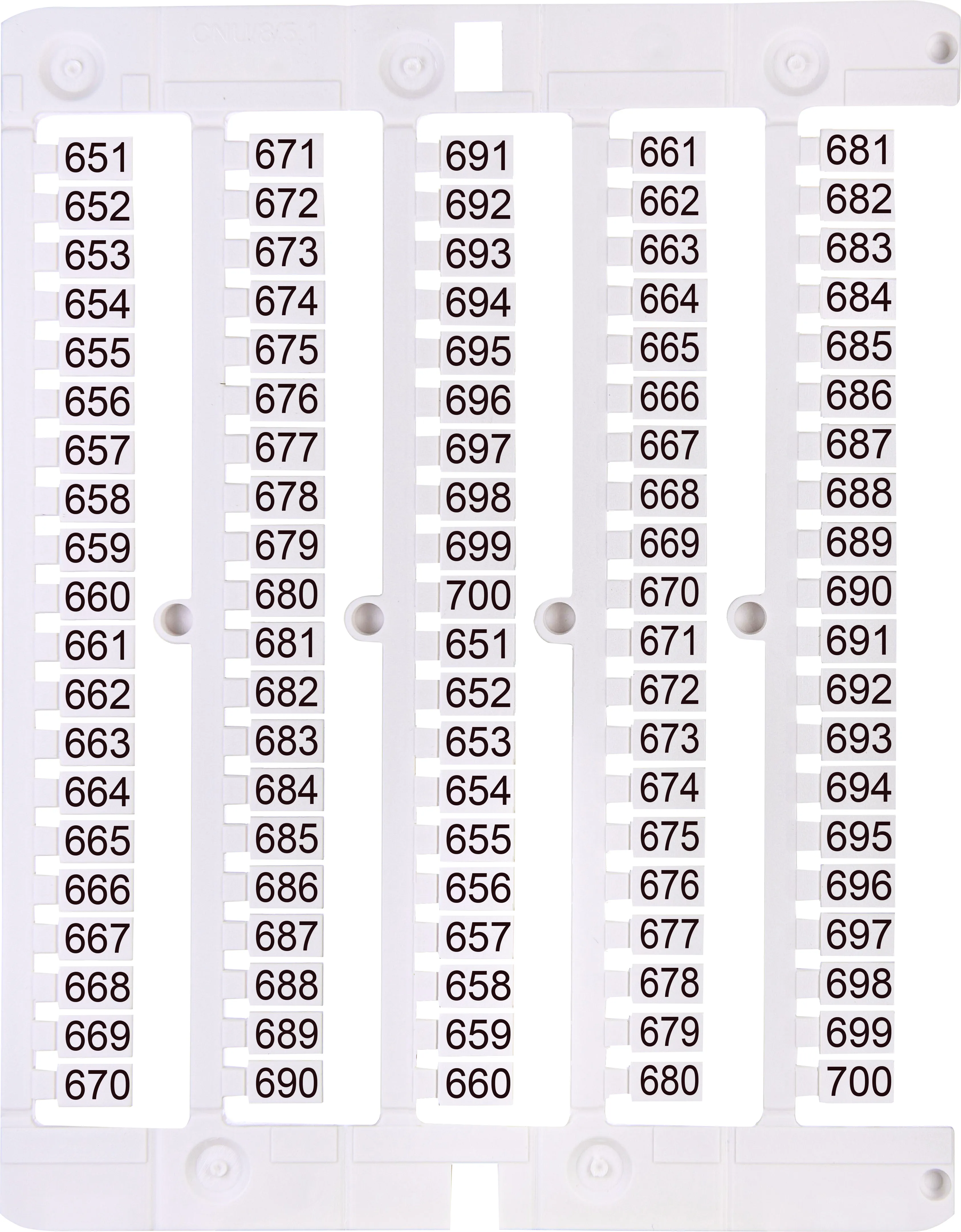 Designation plate ES-NU0851651 003903090