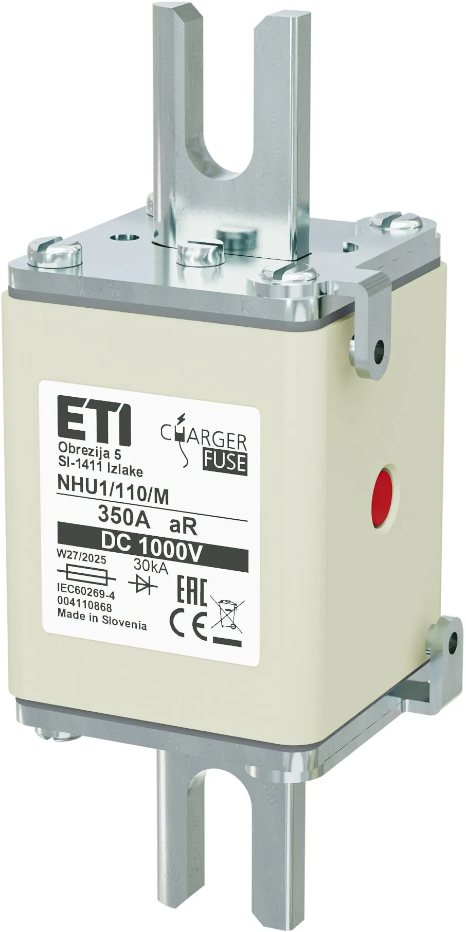 Fuse link NHU1/110/M aR 350A/1000V DC 004110868