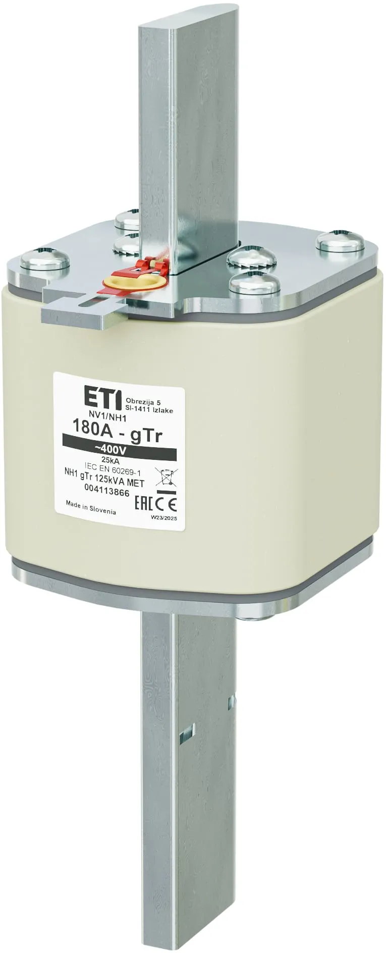 Fuse link NH1 gTr 180A/400V/125kVA MET 004113866
