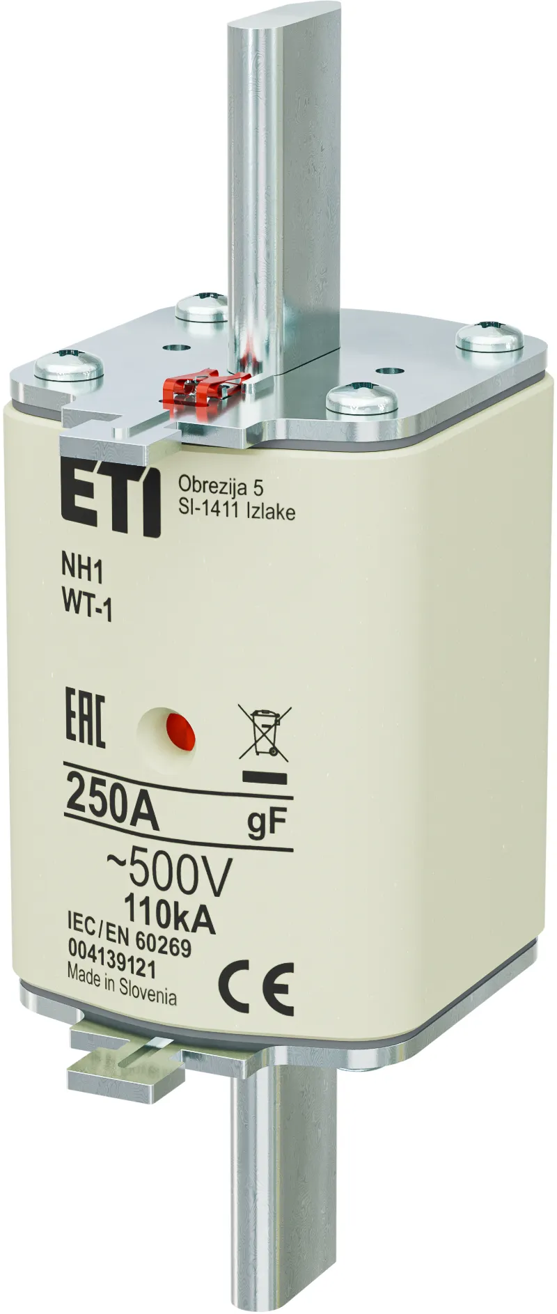 Fuse link NH1/WT-1 gF 250A/500V 004139121