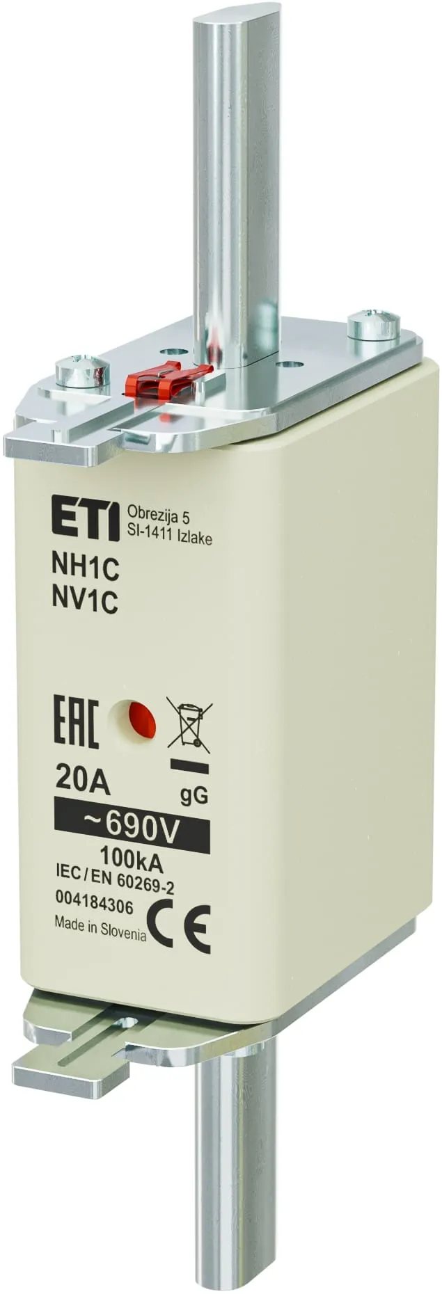 Fuse link NH1C gG 20A/690V 004184306