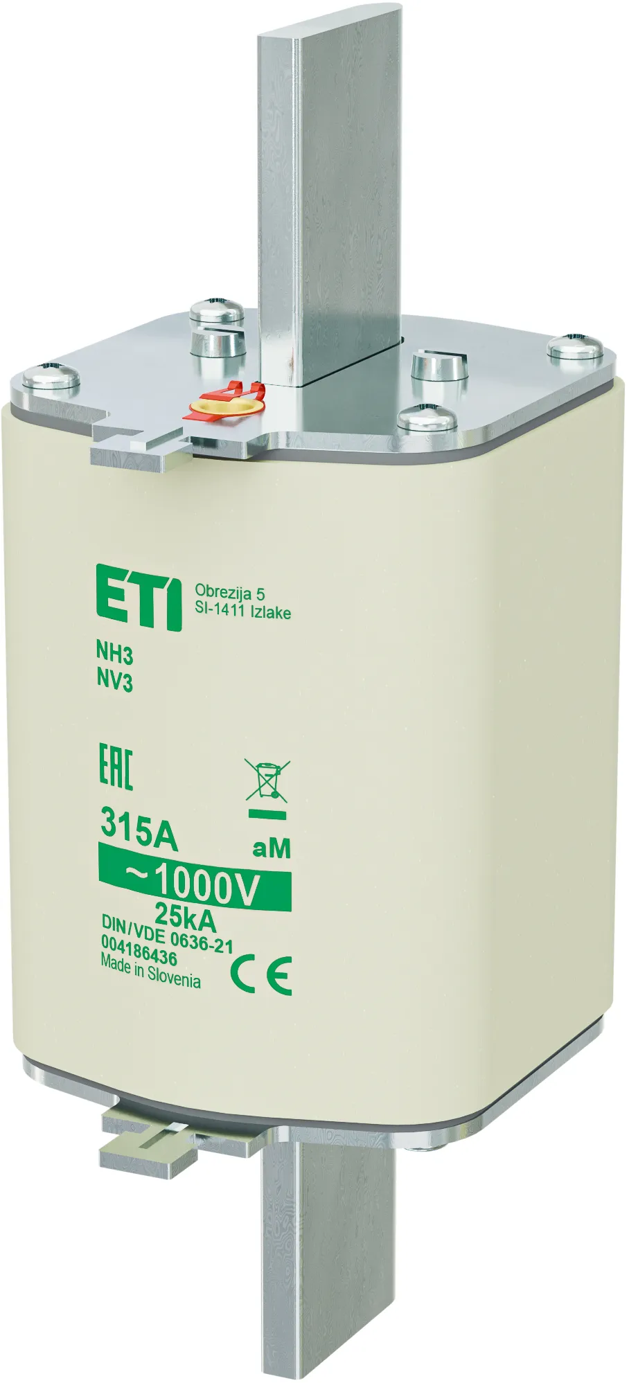 Fuse link NH3/85 aM 315A/1000V 004186436