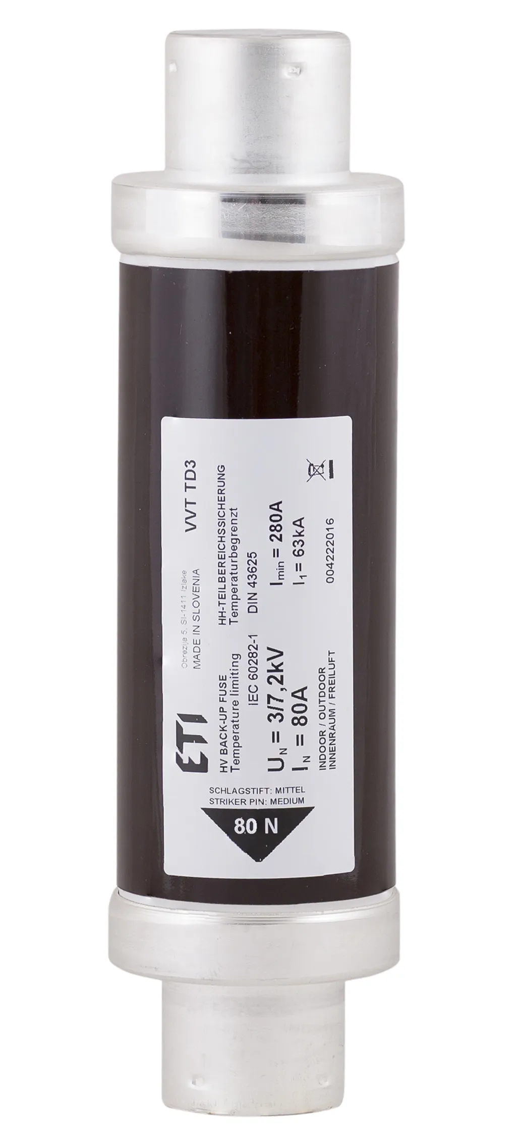 Fuse link VVT-D3 7,2kV/25A 292 004222510