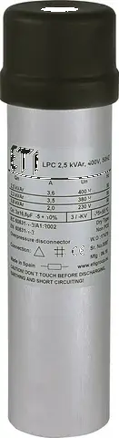 Capacitor LPC 2,5 kVAr, 400V, 50Hz 004656702