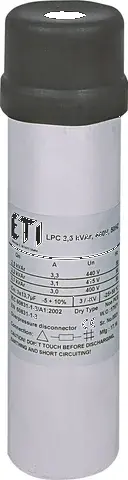 Capacitor LPC 2,5 kVAr, 440V, 50Hz 004656710