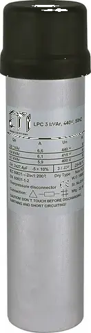 Capacitor LPC 5 kVAr, 440V, 50Hz 004656713