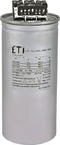 Capacitor LPC 12,5 kVAr, 440V, 50Hz 004656761