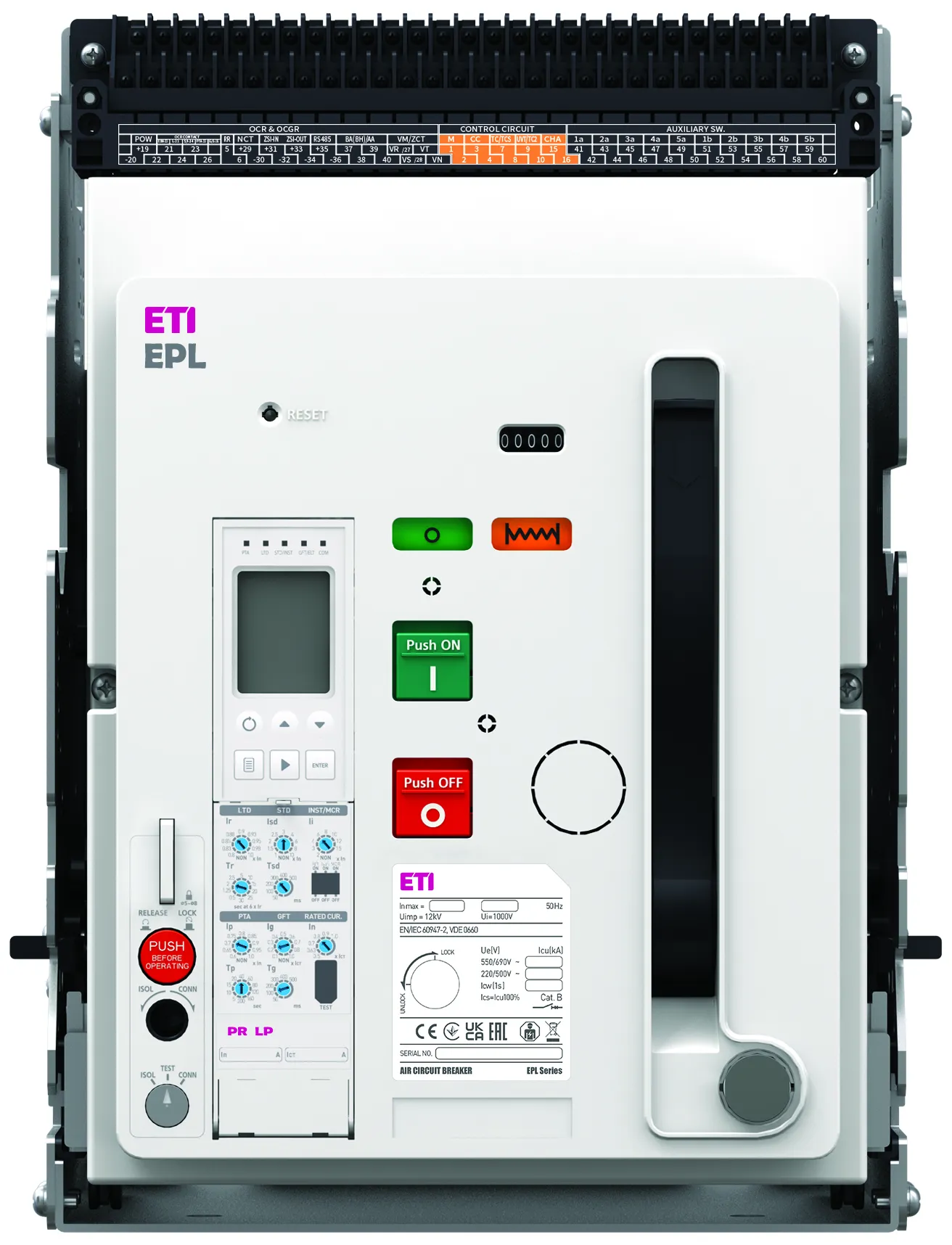 Air Circuit Breaker EPL-10 4H AD/M2C2S2/PR-LP 004695710